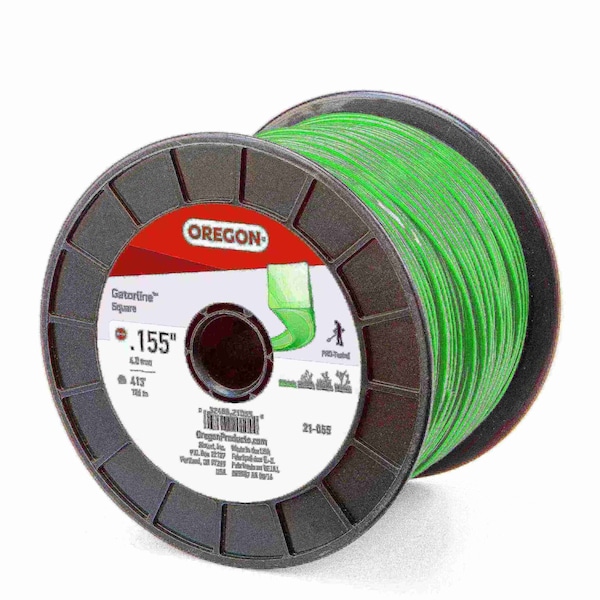 Gatorline Square Trimmer Line, .155" by 419', 5Lb Spool